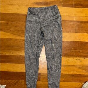 Gray Patterned Leggings